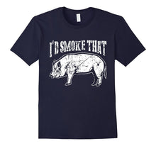 I'd Smoke That BBQ Pork Low and Slow Pig T-Shirt RETRO