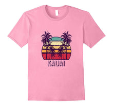 Kauai Hawaii Vintage 70's Retro Skyline Palm Tree T-Shirt