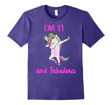 11 and Fabulous Sweet Sixteen Girls Unicorn Dab Dance T Shir