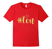 10th Birthday Shirt Gift Girls Gold Hashtag Milestone Ten 10