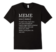 Meme Definition Grandma Mother Day Gifts Women T-Shirt