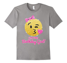 Cute Birthday Cartoon Kiss Face Shirt I'm the Birthday Girl