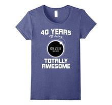 40th Birthday Solar Eclipse T-Shirt - August 21st 2017