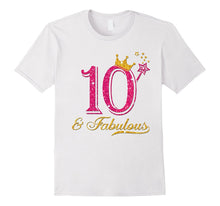 10th Birthday Girl Fabulous Princess Shirt