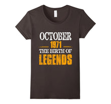 Awesome October 1971 Birth of Legends - 46th Birthday Shirt