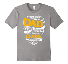 Claire DAD Shirt Proud Daddy of Claire Father Daughter Match