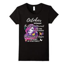 October Woman the Soul of a Mermaid Shirt Best Birthday Gift