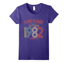 Awesome Since October 1982 Funny T-Shirt 35th Birthday Tee