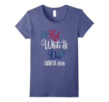 July 4th Pregnancy Shirt Red White & Due March 2018