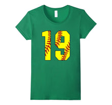 #19 Softball 19th Birthday Girl Years Softball Mom Fastpitch