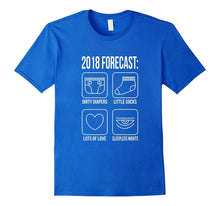 2018 Forecast New Mom Dad Expecting Baby Announcement TShirt