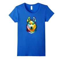 Siberian Husky Colorful Portrait T-Shirt