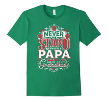 Never Stand Between a Papa and His Grandkids Shirt NEW