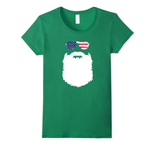 'Merica Sunglasses & Beard Patriotic T-Shirt American Pride