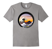 Classic Japanese Zen Art T-Shirt, Kanagawa Great Wave Enso