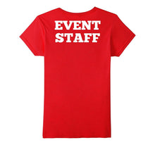 Event Staff T Shirt, Printed on BACK of Shirt