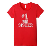 #1 Big Sister T Shirt - Number One Sports Jersey Gift Tee