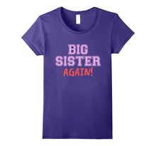 Big Sister Again Kids Shirt - Cute Pink & Red Girls T-Shirt