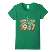 Awesome Since 1947 Vintage T-Shirt 70 Yrs Old 70th Birthday