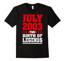 14 Years Old Kid Birthday T Shirt Gift Made in 2003 July Tee