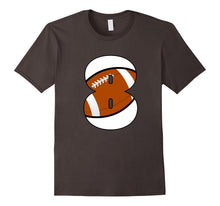 8th Birthday Football Number T-Shirt