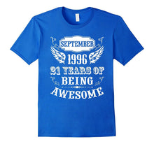 21st Birthday Gift September 1996 21 Years Old Vintage Tee