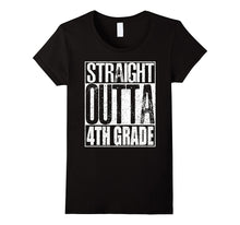 Straight Outta 4th Grade Shirt Graduation Gift 2017 T-Shirt