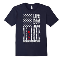 40th Birthday Gift Life Begins at 40 Born in August 1977 Tee