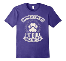 Mens World's Best Pit Bull Grandpa T-Shirt