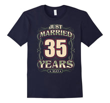 35th Wedding Anniversary Shirt Just Married 35 Years Ago