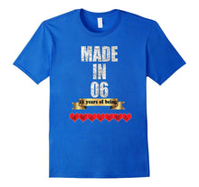 Made in 06 11 Year Old Distressed Vintage Birthday T Shirt