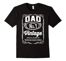 Mens Funny Vintage Fathers Day Shirt Design - Wisdom & Bad Jokes