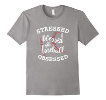 Stressed Blessed and Baseball Obsessed T-Shirt Funny
