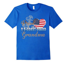Proud U.S. Coast Guard Grandma Patriotic Heart T Shirt