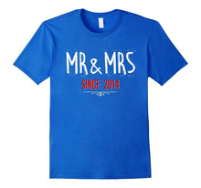 3rd Wedding Anniversary Gift Shirt Mr and Mrs Since 2014