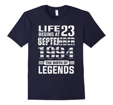 23th Birthday T-Shirt Made in 1994 Life Begins Shirt
