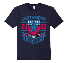September 2003 the Birth of Legends Gift for 14 Years Old