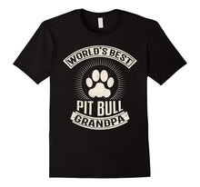 Mens World's Best Pit Bull Grandpa T-Shirt