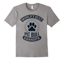 Mens World's Best Pit Bull Grandpa T-Shirt