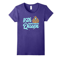 16th Birthday Queen T Shirt Celebration Party Sweet Sixteen