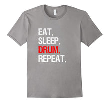 Eat Sleep Drum Repeat Band Instrument T-Shirt