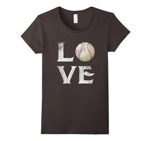 I Love Baseball Ball T Shirt Softball Gift for Mom Dad Fan