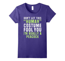 I'm Really a Peacock Costume Easy Funny Halloween T Shirt