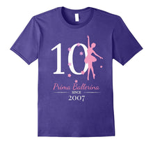 #10 Ballerina Birthday T-Shirt - Prima Ballerina Since 2007