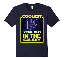 Coolest 12 Years Old in the Galaxy Funny 12nd Birthday Shirt