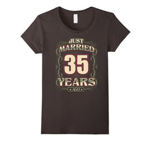 35th Wedding Anniversary Shirt Just Married 35 Years Ago