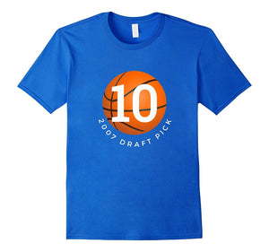 "#10 Birthday T-Shirt - 2007 Draft Pick" Birthday T Shirt