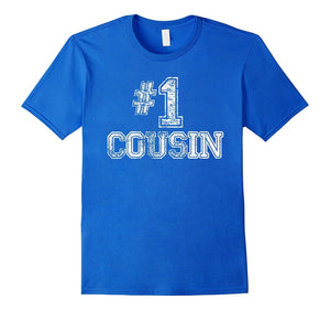 #1 Cousin T Shirt - Number One Family Love Pride Gift Tee