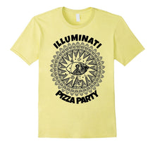 Illuminati Pizza Party Cool Conspiracy Theory Tee Shirt