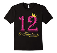 12th Birthday Girl Fabulous Princess Shirt